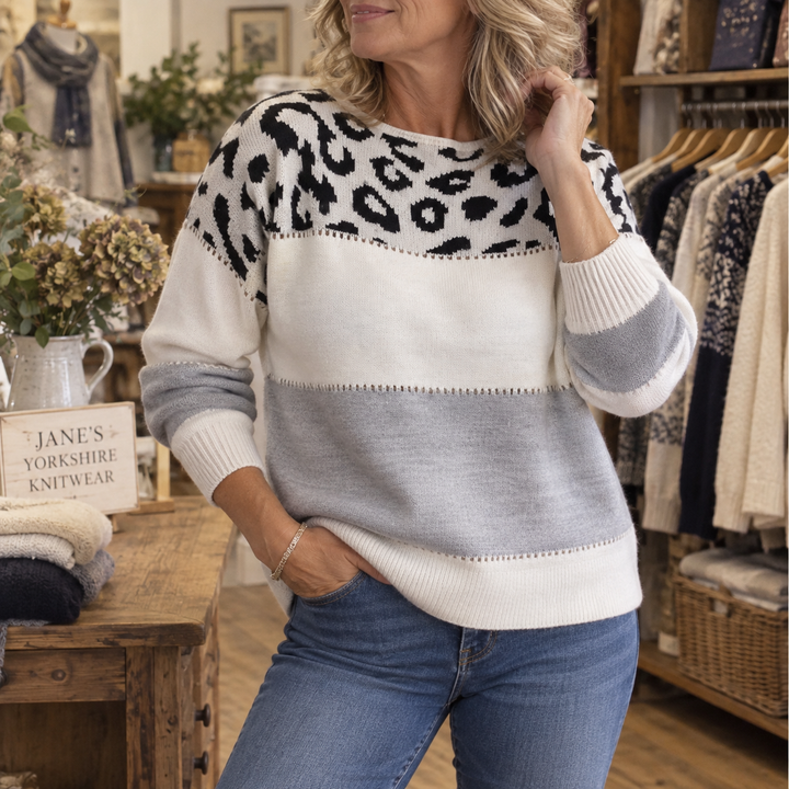 Tabitha Leopard Print Jumper