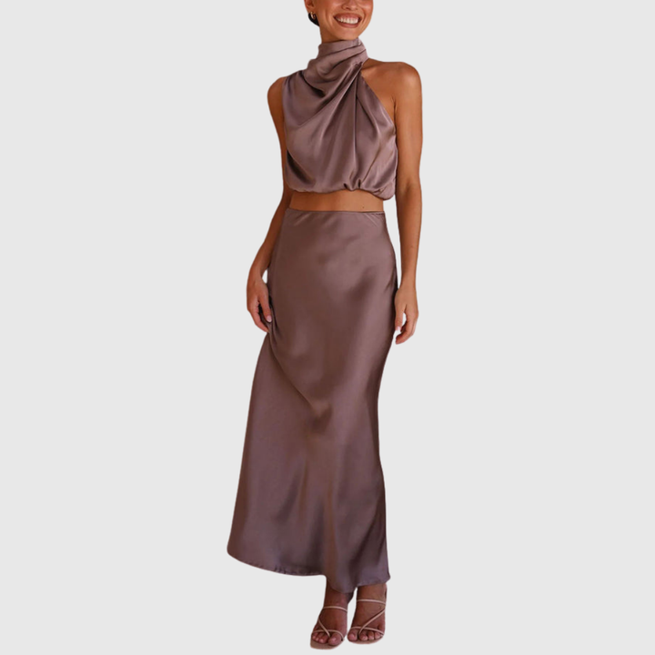 Emily | Set maxi in satin