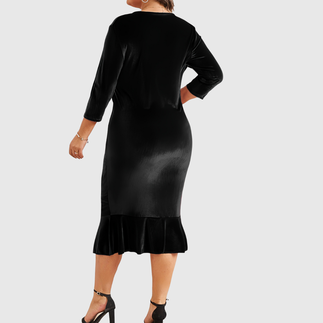 ZAAR | VELVET CHRISTMAS MIDI DRESS