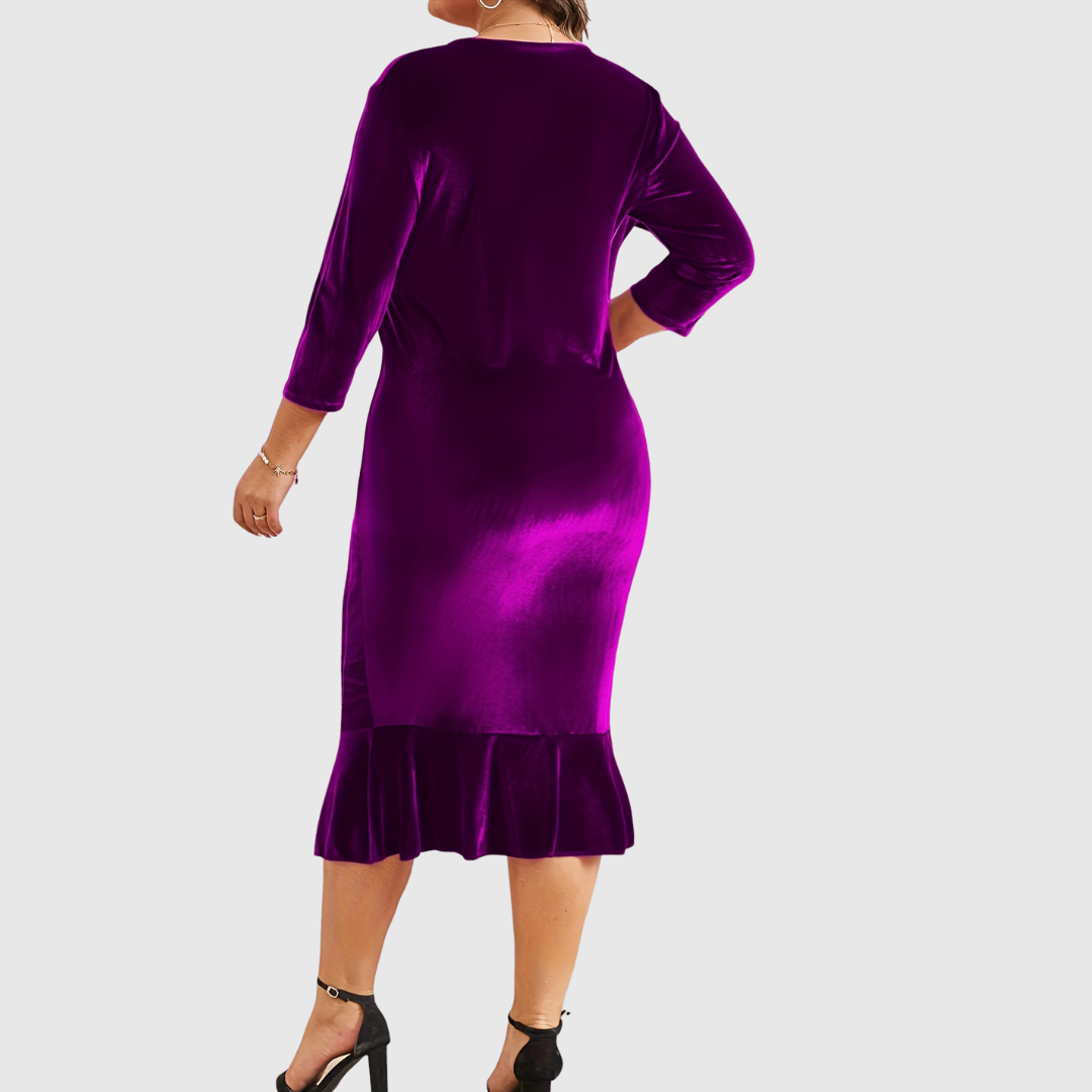 ZAAR | VELVET CHRISTMAS MIDI DRESS