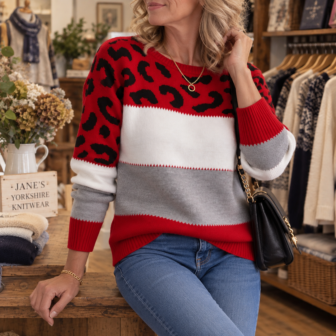 Tabitha Leopard Print Jumper