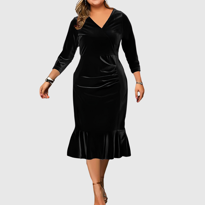 ZAAR | VELVET CHRISTMAS MIDI DRESS