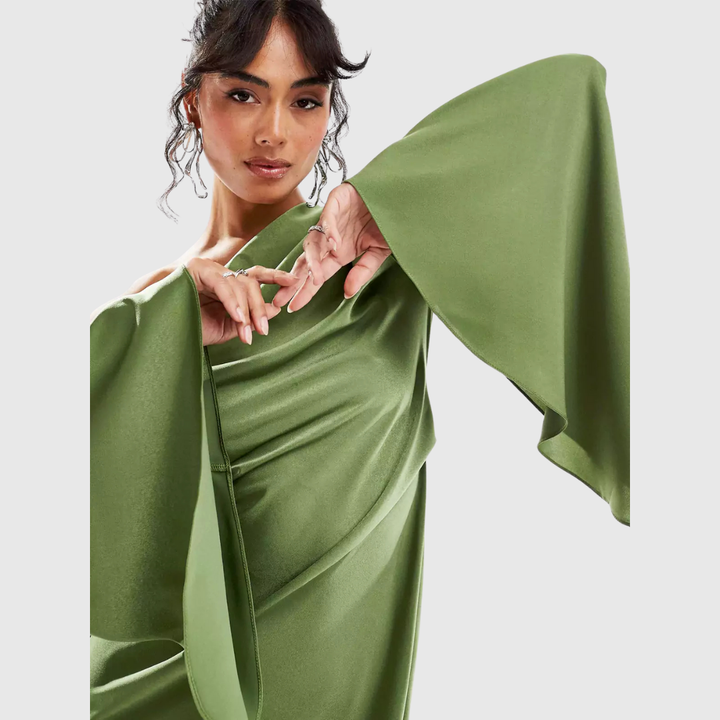 ROSALINE | SATIN FLOW MAXI DRESS