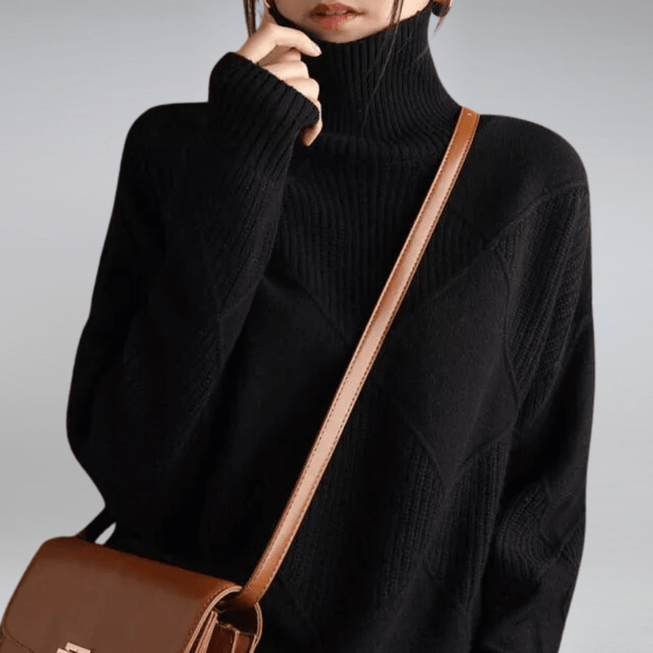 AMELINE | SOFT TURTLENECK SWEATER