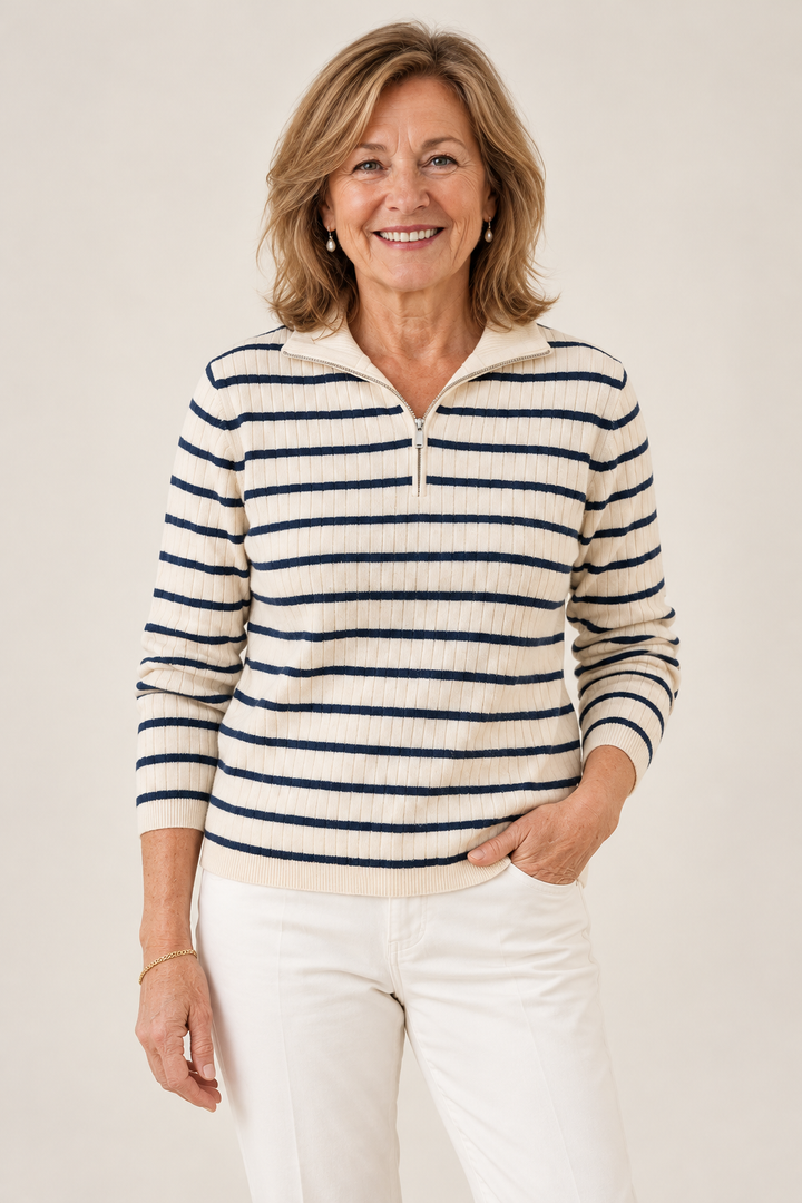 Gayle – Elegantly Designed Jumper on a mature model