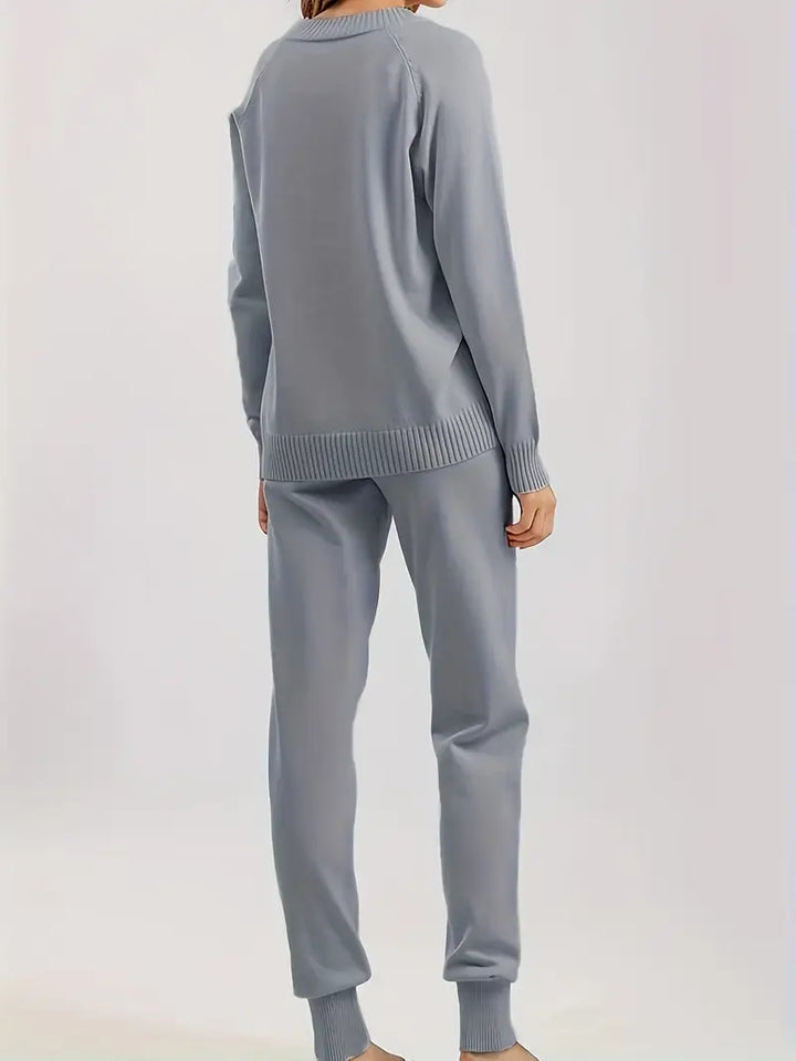 Evaris | Long Sleeve Two-Piece Set