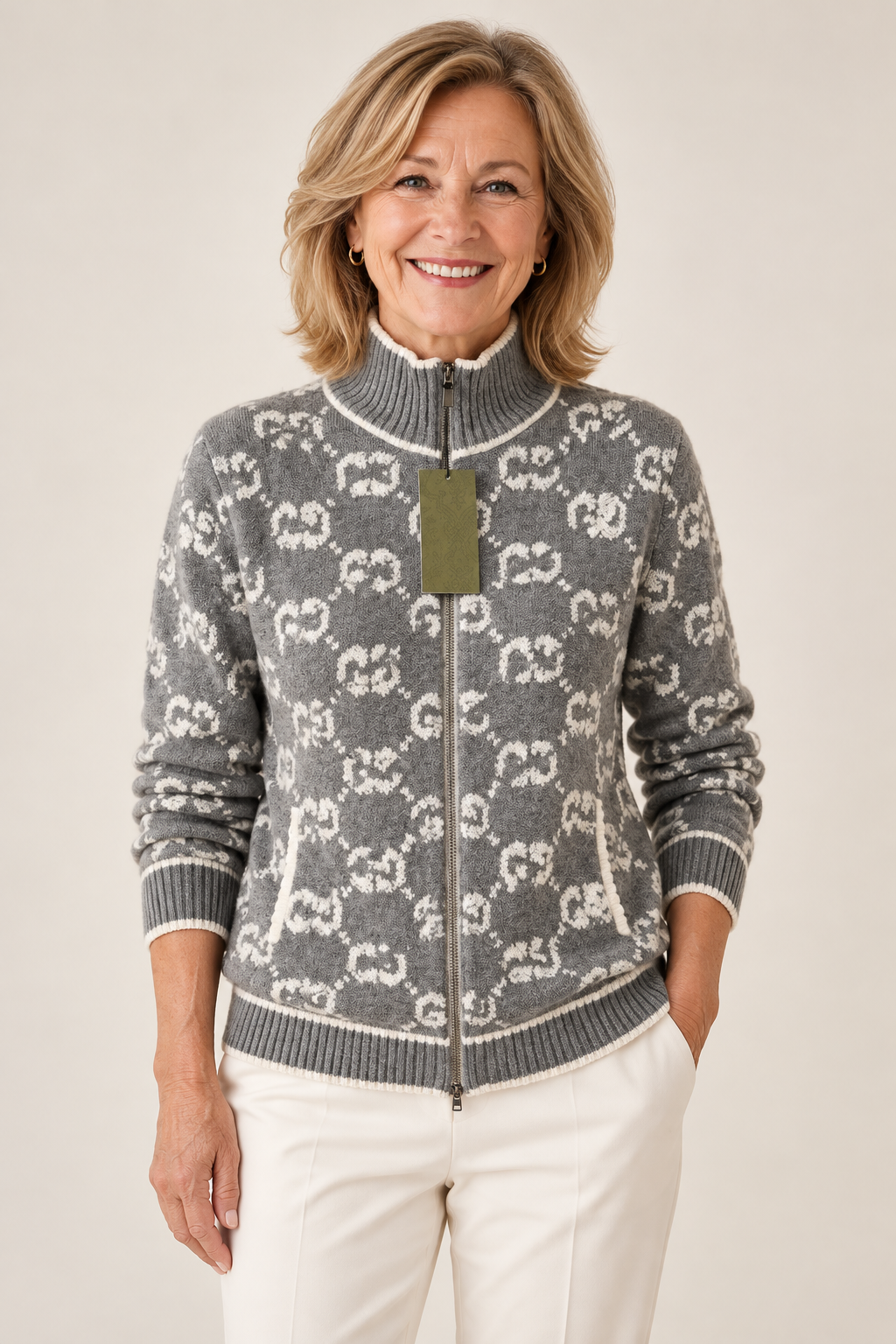Kirsty – Thoughtfully Designed Jumper on a mature model